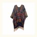 Warm air conditioning for autumn and winter is covered with a thick tassel split cape