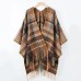 Warm air conditioning for autumn and winter is covered with a thick tassel split cape