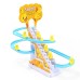 Children's Little Yellow Duck Climbing Stairs Puzzle Electric Track One Year Old Baby Toy Slide