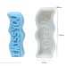 English Letters Christmas Candle Silicone Mold DIY Handmade Art Gypsum Soap Baby Birthday Cake Decoration Valentine's Day Gifts