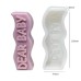English Letters Christmas Candle Silicone Mold DIY Handmade Art Gypsum Soap Baby Birthday Cake Decoration Valentine's Day Gifts