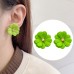 Forest style flower earrings small fresh earrings