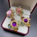 Colorful earrings jewelry dopamine color matching