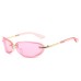 Brown Fashion Glasses Cut Edge Futuristic Street Photo Sunglasses Brown Fashion Glasses Cut Edge Futuristic Street Photo Sunglasses