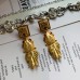 Medieval palace style goldfish exaggerated earrings