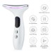 Facial Lift Anti Wrinkle Reduce Double Chin 3 Colors LED Photon Therapy EMS Face Neck Massager Beauty Device