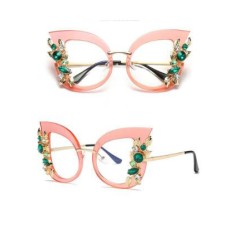 Diamond-encrusted personalized frame fashion sunglasses Diamond-encrusted personalized frame fashion sunglasses