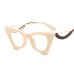 New Cat Eye Shape Face Shaping Selfie Sunglasses Flat Mirrors
