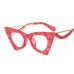 New Cat Eye Shape Face Shaping Selfie Sunglasses Flat Mirrors