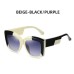 Fashionable gray three-dimensional frame sunglasses