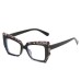 Glasses women's fashionable literary flat frames