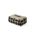 Double layered high-end woven tissue box dining table living room paper drawing box household hand wiping paper box minimalist