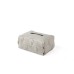 Double layered high-end woven tissue box dining table living room paper drawing box household hand wiping paper box minimalist