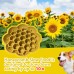 Custom  New Arrival Dog Bowl Slow Feeder Flower Pet Licking Bowl Slow Feeding Silicone Dog Lick Bowl