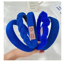 Klein Blue Velvet Headband Women's Face Wash Press Hair Bundle Hairpin Klein Blue Velvet Headband Women's Face Wash Press Hair Bundle Hairpin
