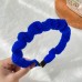 Klein Blue Velvet Headband Women's Face Wash Press Hair Bundle Hairpin
