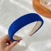 Klein Blue Velvet Headband Women's Face Wash Press Hair Bundle Hairpin