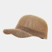 Paper Grass Breathable Baseball Hat Women's Solid Adjustable Sunshade and Sunscreen Duck Tongue Hat