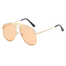 European and American Toad Mirror Women's Metal Large Frame Sunglasses