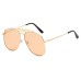 European and American Toad Mirror Women's Metal Large Frame Sunglasses