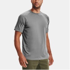 Men's loose round neck breathable elastic running training fitness short sleeved quick drying clothes