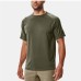 Men's loose round neck breathable elastic running training fitness short sleeved quick drying clothes