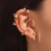 Gothic devil minions ear hooks for women punk dark alloy geometric ear bone clip ins fashion ear clip without pierced ears