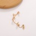 Gothic devil minions ear hooks for women punk dark alloy geometric ear bone clip ins fashion ear clip without pierced ears