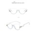 Fashionable diamond-encrusted anti-blue light glasses for women, trendy and personalized flat glasses