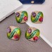 Glazed Earrings High-end Colorful Retro Earrings