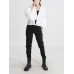 French elegant style solid color cardigan design V-neck puff sleeve straight short coat for women