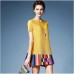 Pleated round neck short-sleeved loose pleated ethnic style commuting pleated top