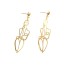 Human body contour shaped earrings, personalized exaggerated temperament earrings, fashionable and creative accessories