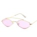 Sunglasses for women, fashionable polygonal small frame sunglasses for men, personalized double bridge glasses
