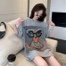 Casual loose printed mid-length ins super popular inner top