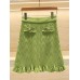 Sleeveless crop top + A-line skirt ear-hemmed single-breasted suit