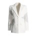 Niche design lace stitching solid color suit jacket for women