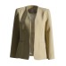 Fashionable temperament, simple style design, unbuttoned casual solid color suit jacket cardigan for women