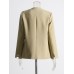 Fashionable temperament, simple style design, unbuttoned casual solid color suit jacket cardigan for women