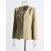 Fashionable temperament, simple style design, unbuttoned casual solid color suit jacket cardigan for women