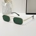 Fashionable and personalized square narrow frame fashionable sunglasses for men and women