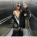 Lace patchwork suspender dress