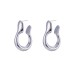 Fashionable, simple and personalized, versatile earrings, earrings, stainless steel special-shaped hollow earrings