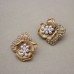 French court style jewelry small medieval pearl camellia ear clip