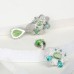 Light luxury micro-paved zircon earrings, women's fashionable design, elegant water drop shape earrings