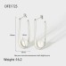 Irregular pearl earrings niche high-end INS style 16K gold stainless pearl earrings for women