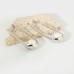 Irregular pearl earrings niche high-end INS style 16K gold stainless pearl earrings for women