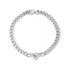 French classic light luxury, exquisite and versatile simple triangle necklace Cuban chain