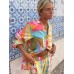 Fashionable printed casual commuting suit