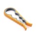 Function 4 in 1 Gripper Can Bottle Jar Openers with Rubber Handle for Get Lid Off Easily